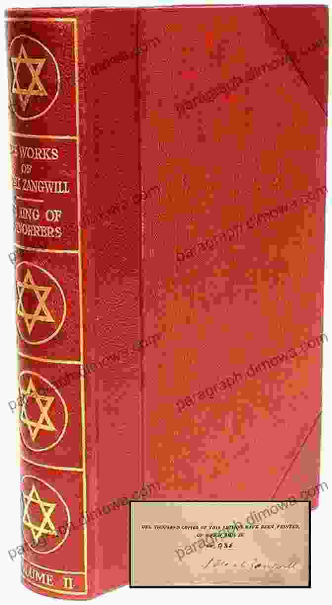 Elegant Cover Design Of 'The Complete Works Of Israel Zangwill' The Complete Works Of Israel Zangwill