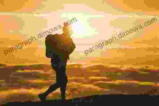 Hiker Silhouetted Against A Mountain Sunset Casual Lies A Triple Crown Adventure