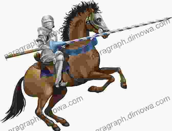 Illustration Of Kit Sweetly Jousting On Horseback The Life And Medieval Times Of Kit Sweetly