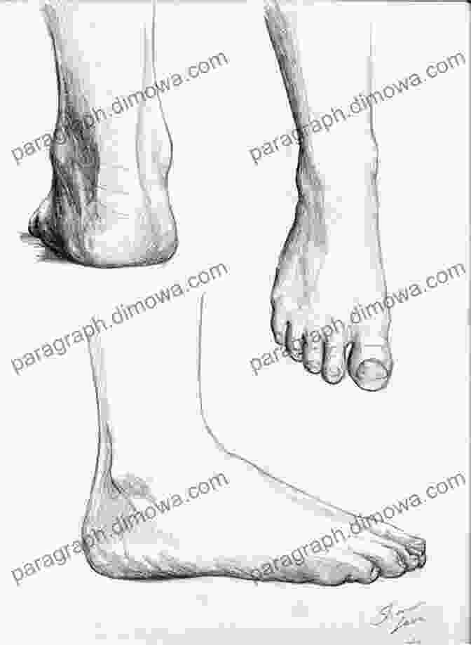 Realistic Drawing Of A Human Foot For Drawing Realistic Humans Step By Step: Draw Humans Realistic Hands Feet Eyes Mouths For Beginners