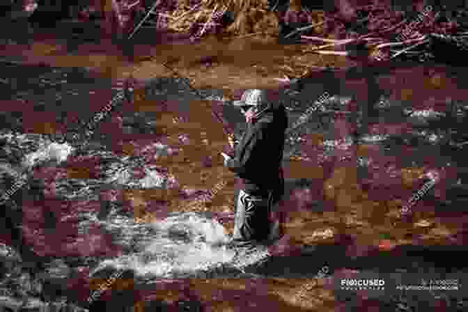 Tale Waters And Trout Lies Book Cover Featuring A Fly Fisherman Casting Into A Clear, Flowing River With Mountains In The Background. Tale Waters And Trout Lies