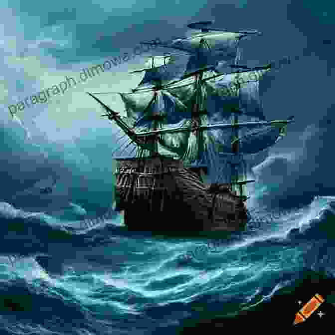 The Pirate Crew Book Cover Featuring A Pirate Ship Sailing Through Stormy Seas The Pirate S Crew Janee Trasler