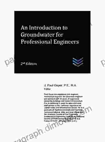 An Introduction To Groundwater For Professional Engineers (Water Resources Engineering)